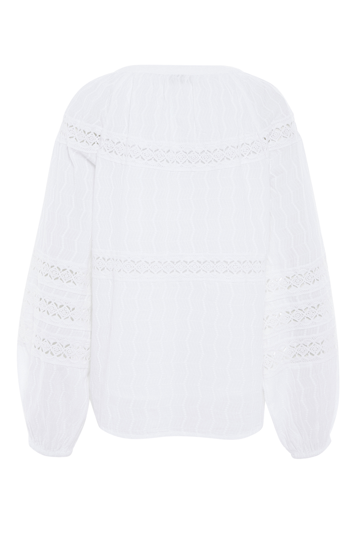 BLOOM | Baumwolle Bluse bestickter aus