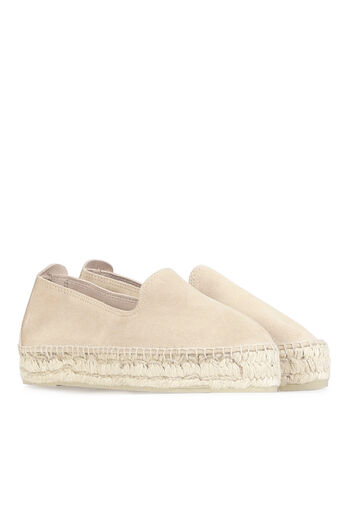 Espadrilles mit Veloursleder