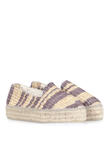 Espadrilles mit Raffia