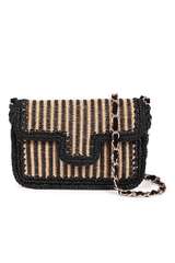 Crossbody Tasche in Raffia Optik - CATERINA BERTINI 