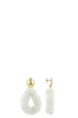Drop S earrings with crystals - LOTT GIOIELLI