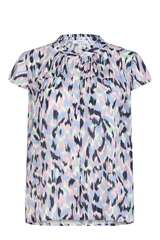 Kurzarm Bluse aus Viskose  - BLOOM